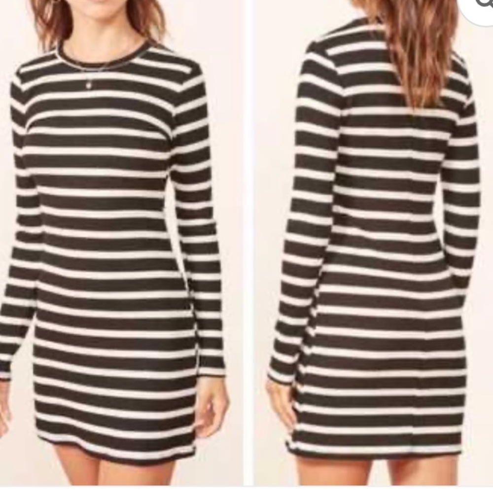 Reformation Jeans Jeanne Striped Dress XS